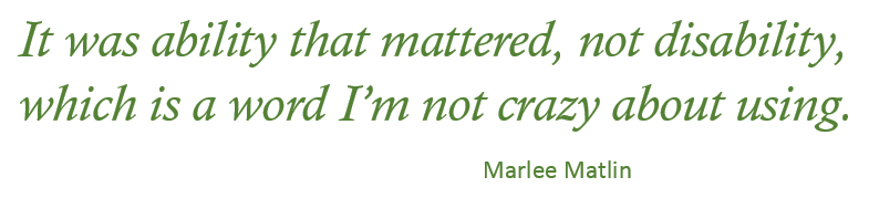 Image of Quote from Marlee Matlin